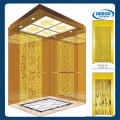 Golden Mirror Etching Passenger Elevator Lift